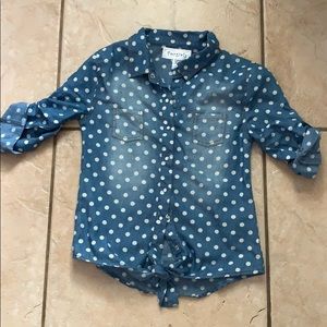 Polka dot blouse
